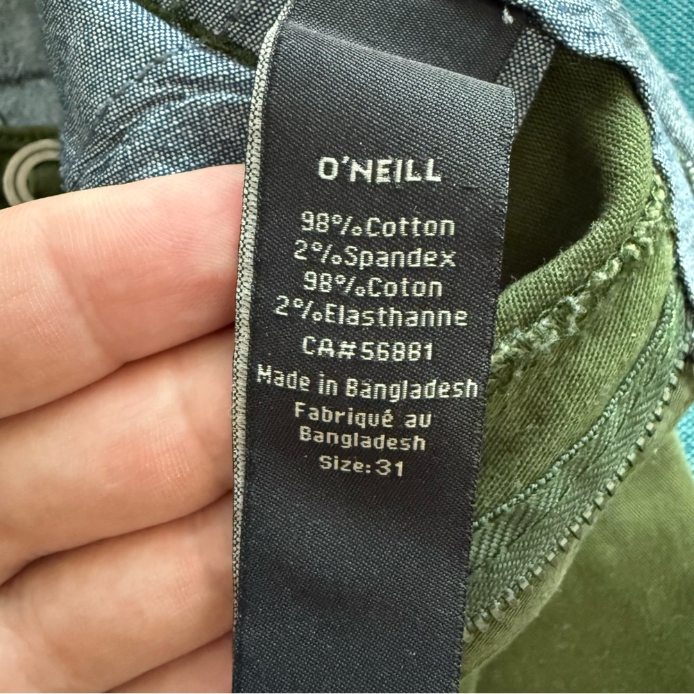 O’Neill Men’s Olive Green Chino Pants - Size 31 - Picture 3 of 6